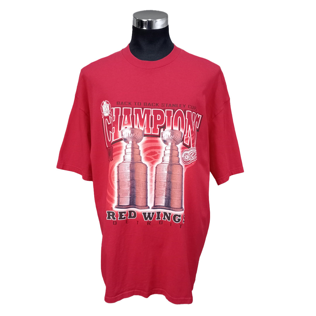 Detroit Red Wings Back To Back Stanley Cup Champions Tee