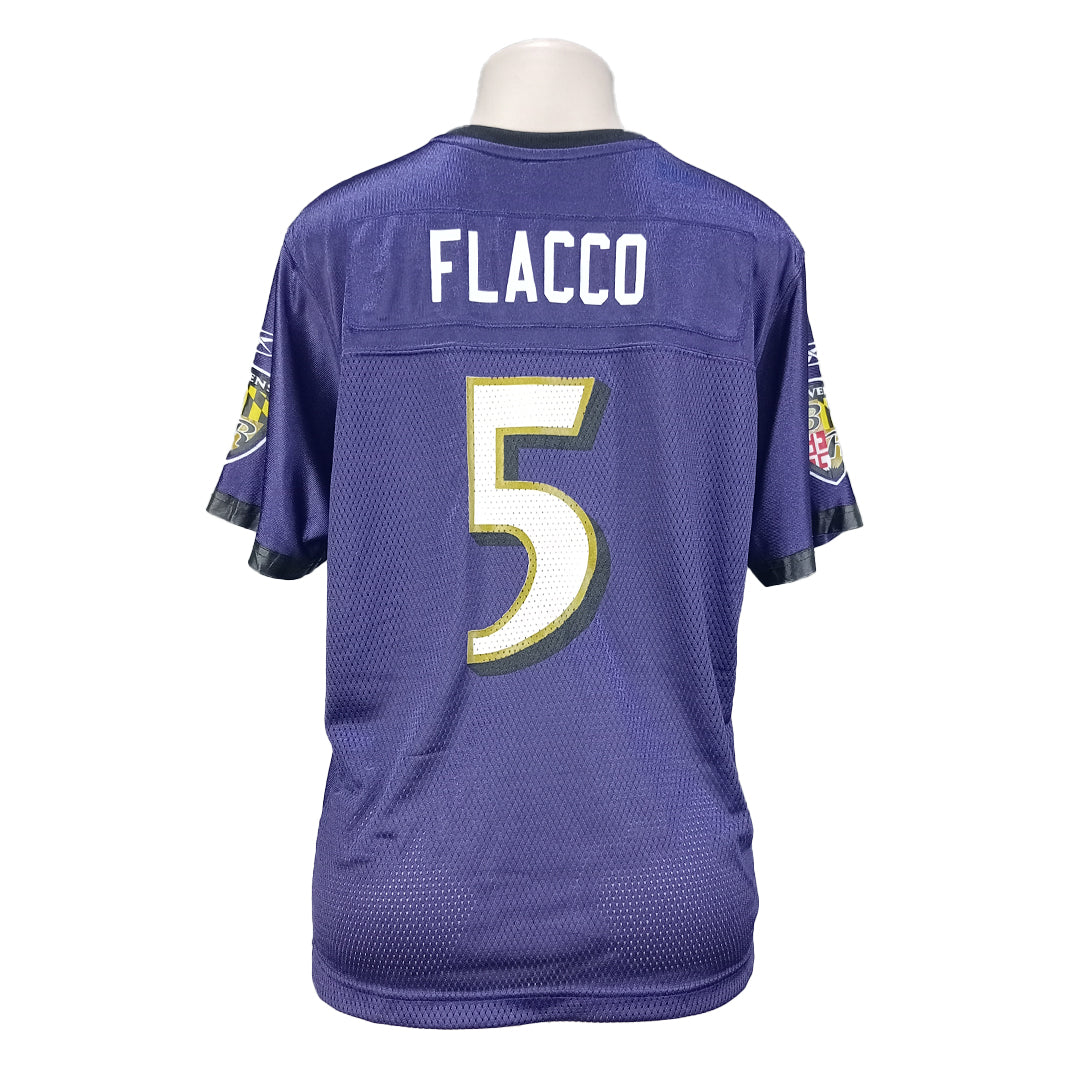 Women NFL Ravens Flacco #5 Jersey
