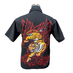 Flamming Tiger Shirt