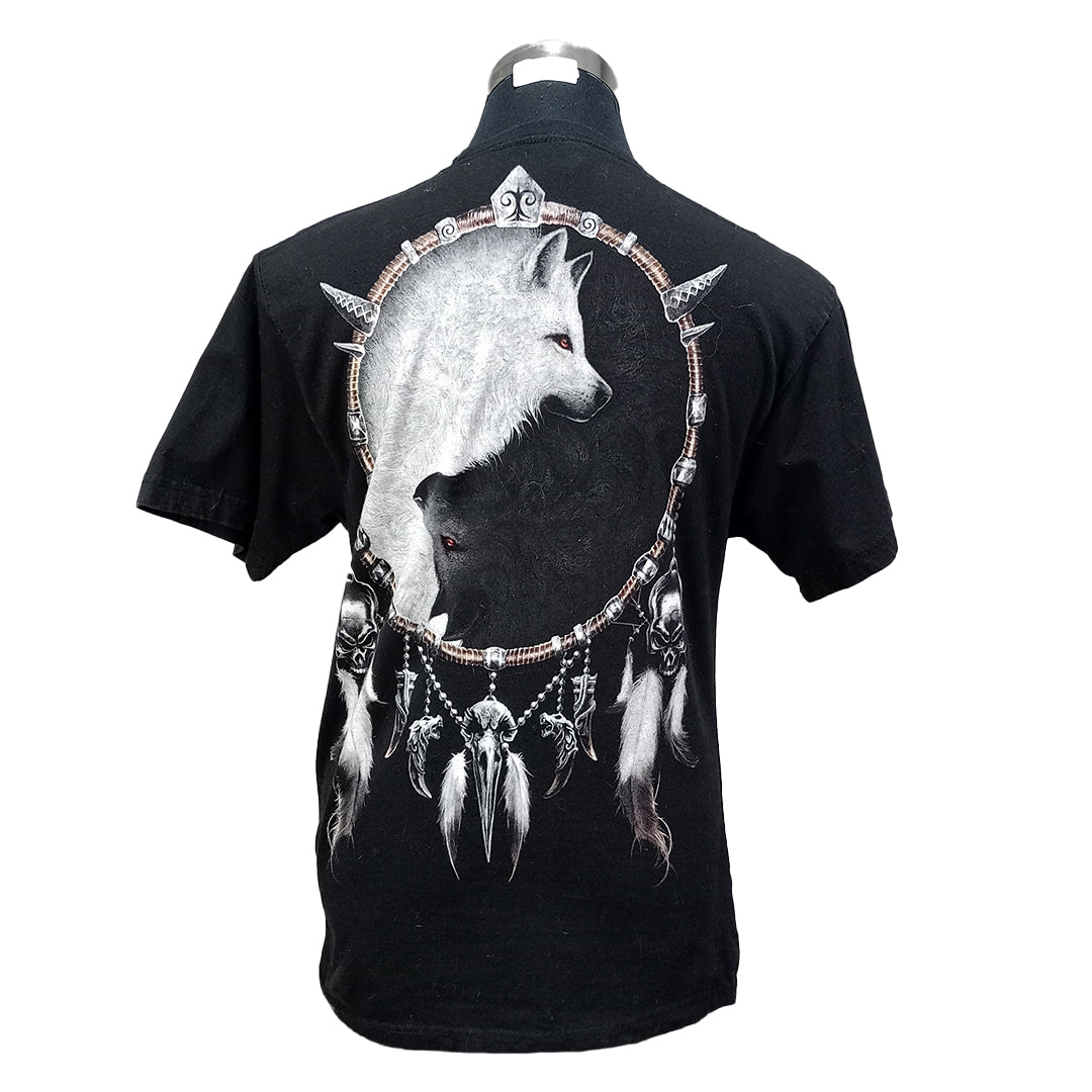Youth Spiral Gray Wolf Tee (14-16y)