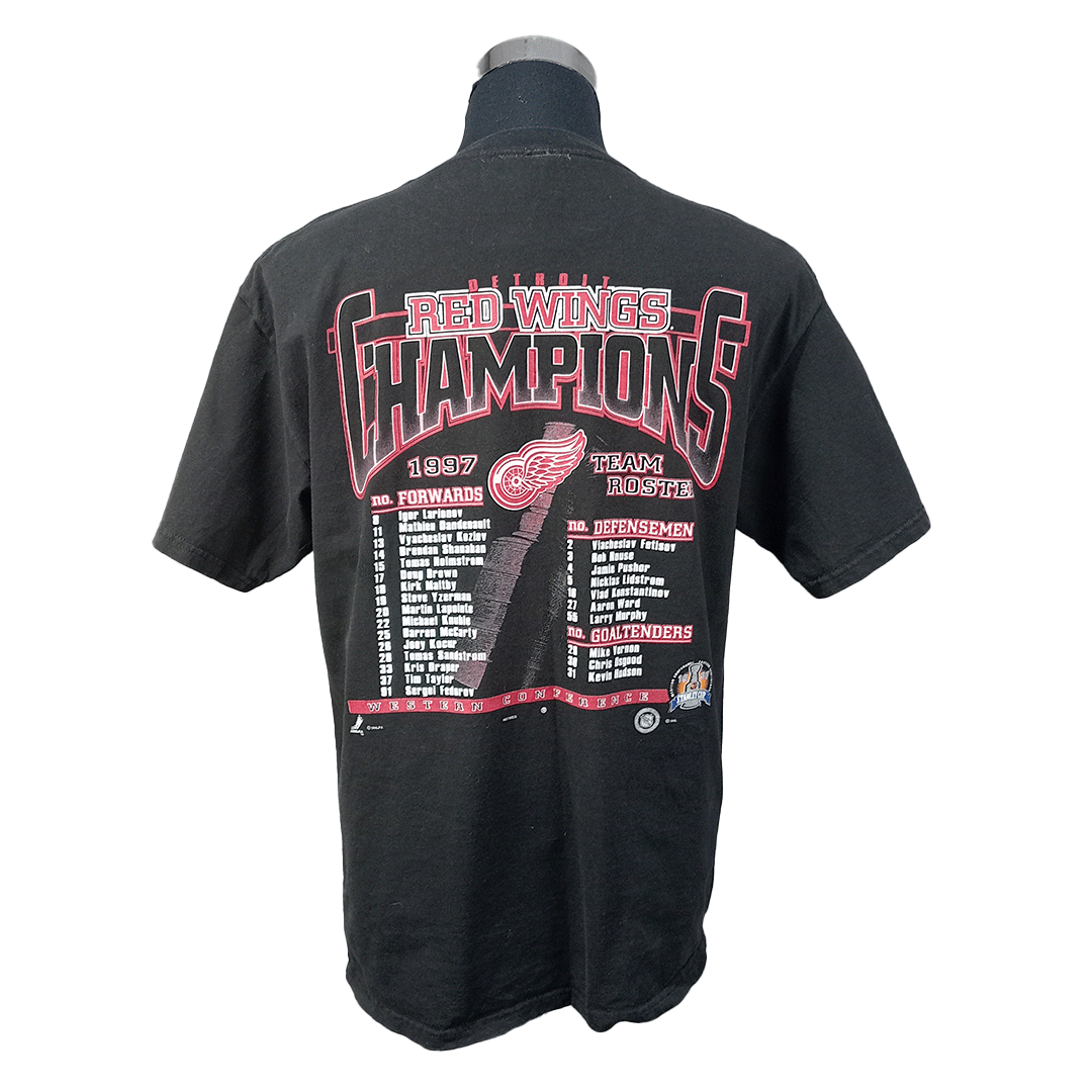 1997 Detroit Red Wings Stanley Cup Champions Tee