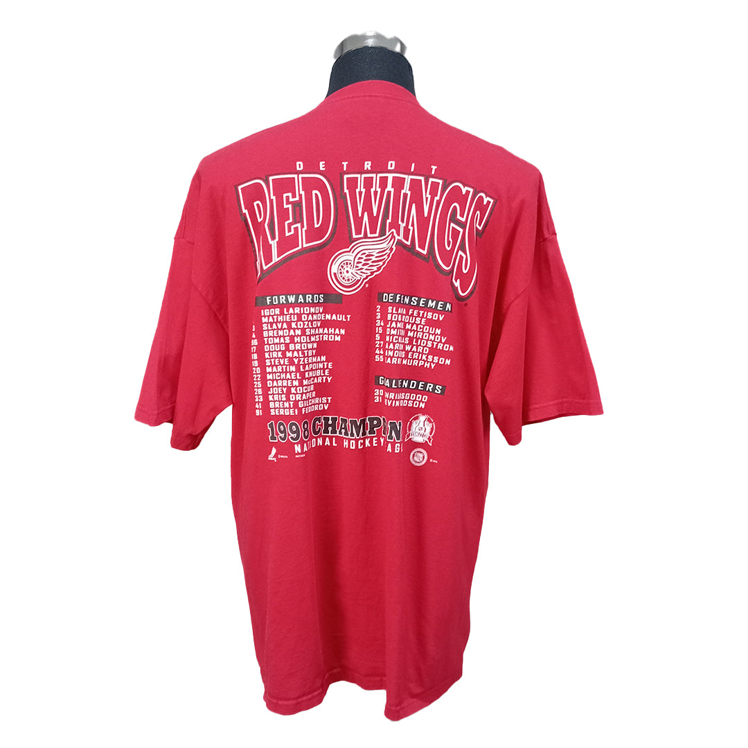 Detroit Red Wings Back To Back Stanley Cup Champions Tee