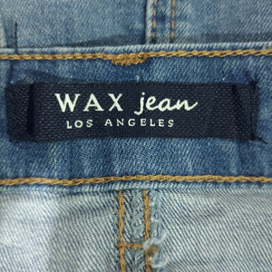 Women Wax Jean Skirt