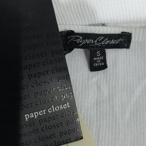 Women Paper Closet Crop Top