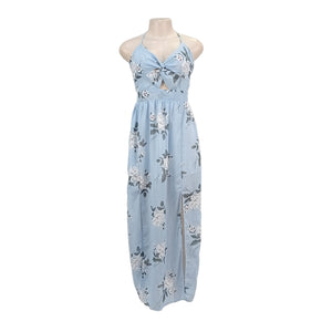 Women Blue Floral Print Dress
